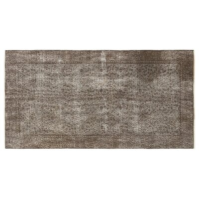 One-of-a-Kind Juhi Hand-Knotted 1960s Turkish Gray/Off White 3'6'' x 6'6'' Area Rug - Image 0