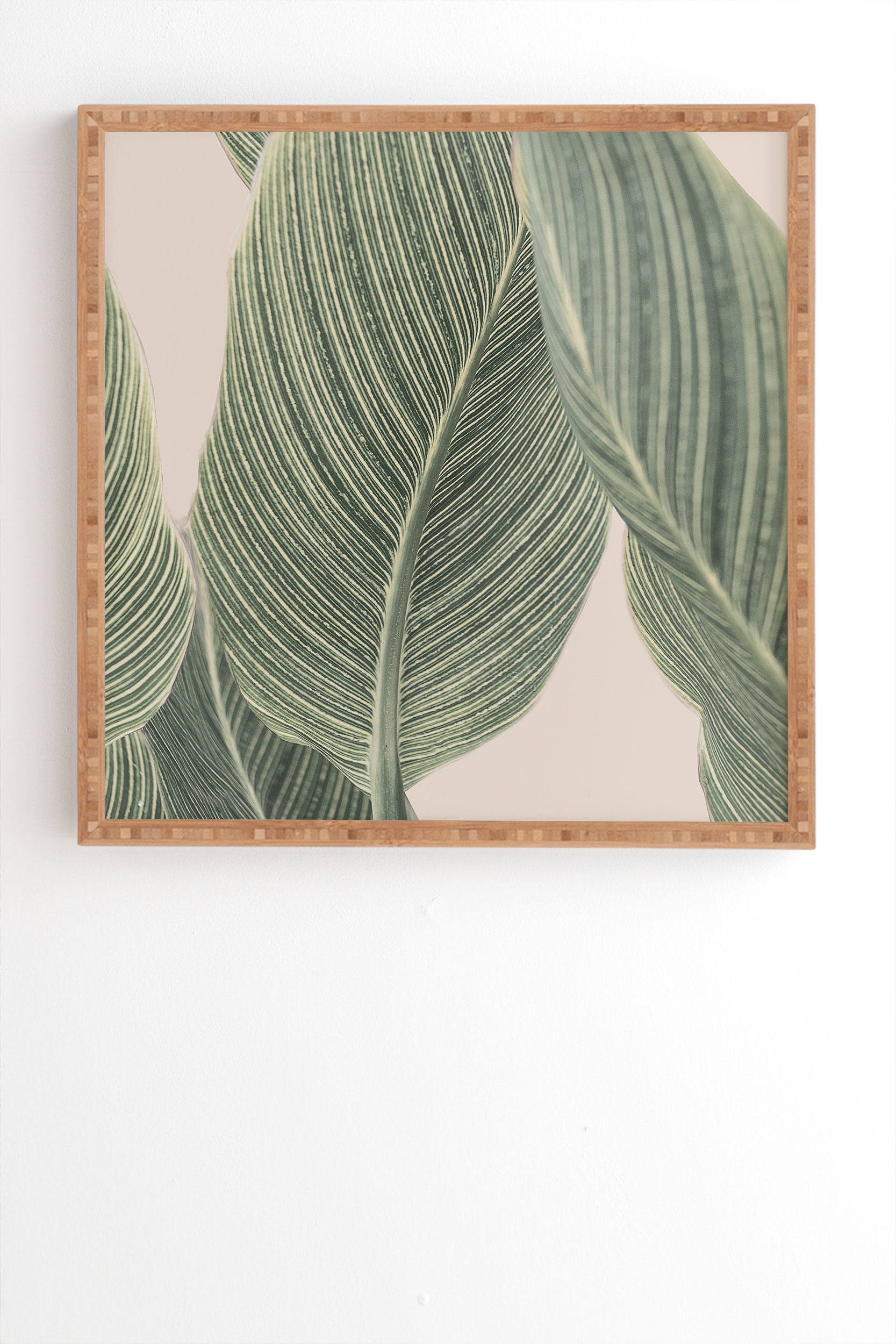 Calah by Sisi and Seb - Framed Wall Art Bamboo 20" x 20" - Image 1