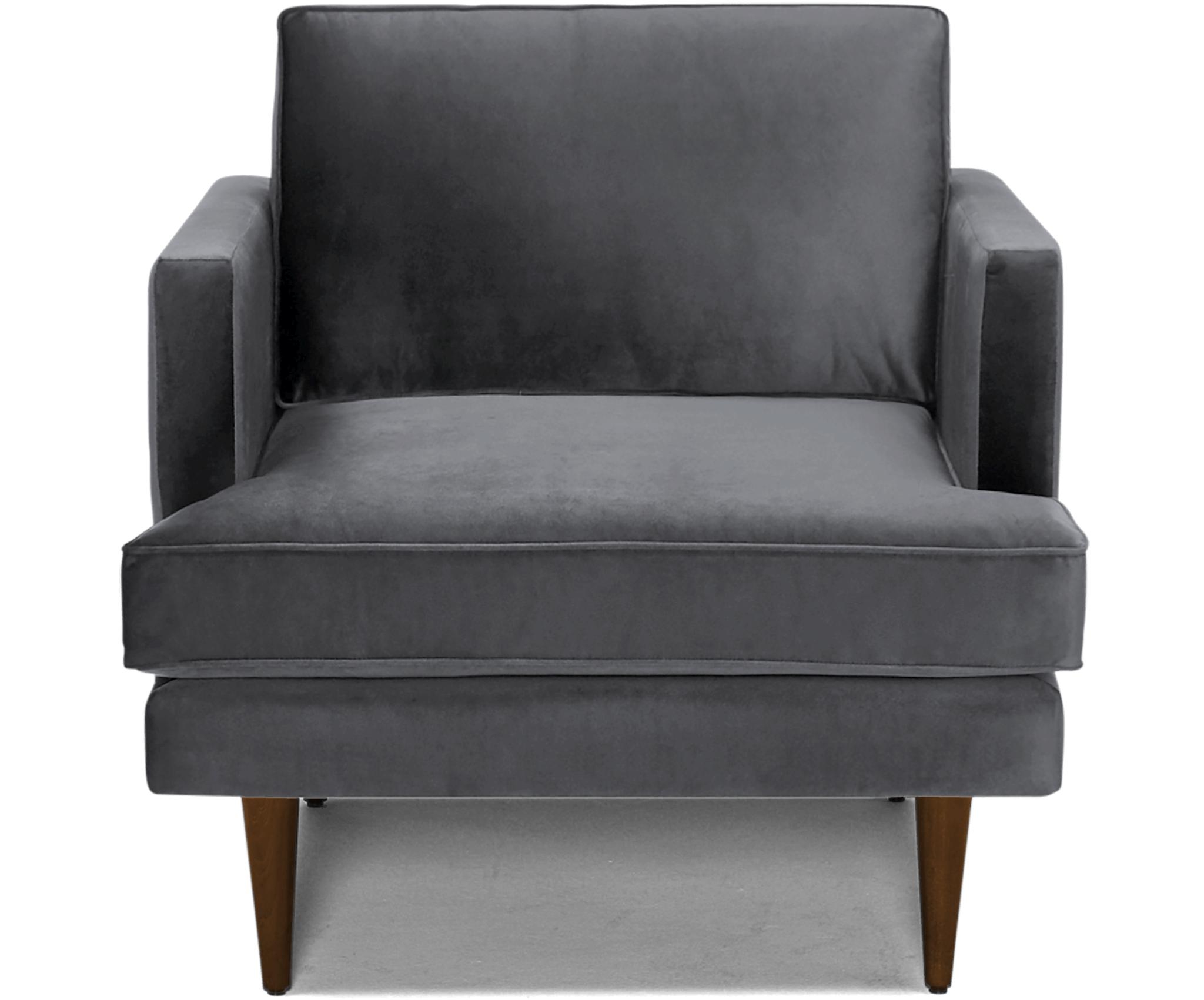 Gray Preston Mid Century Modern Chair - Essence Ash - Mocha - Image 0
