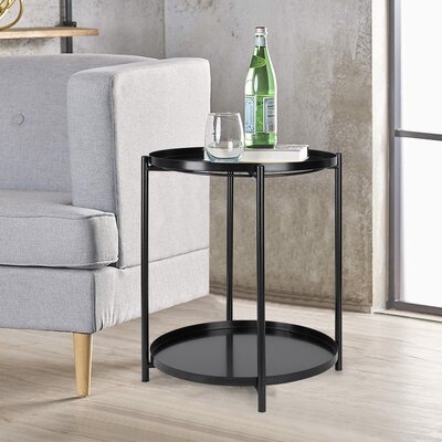Portledge Tray Top End Table with Storage - Image 0