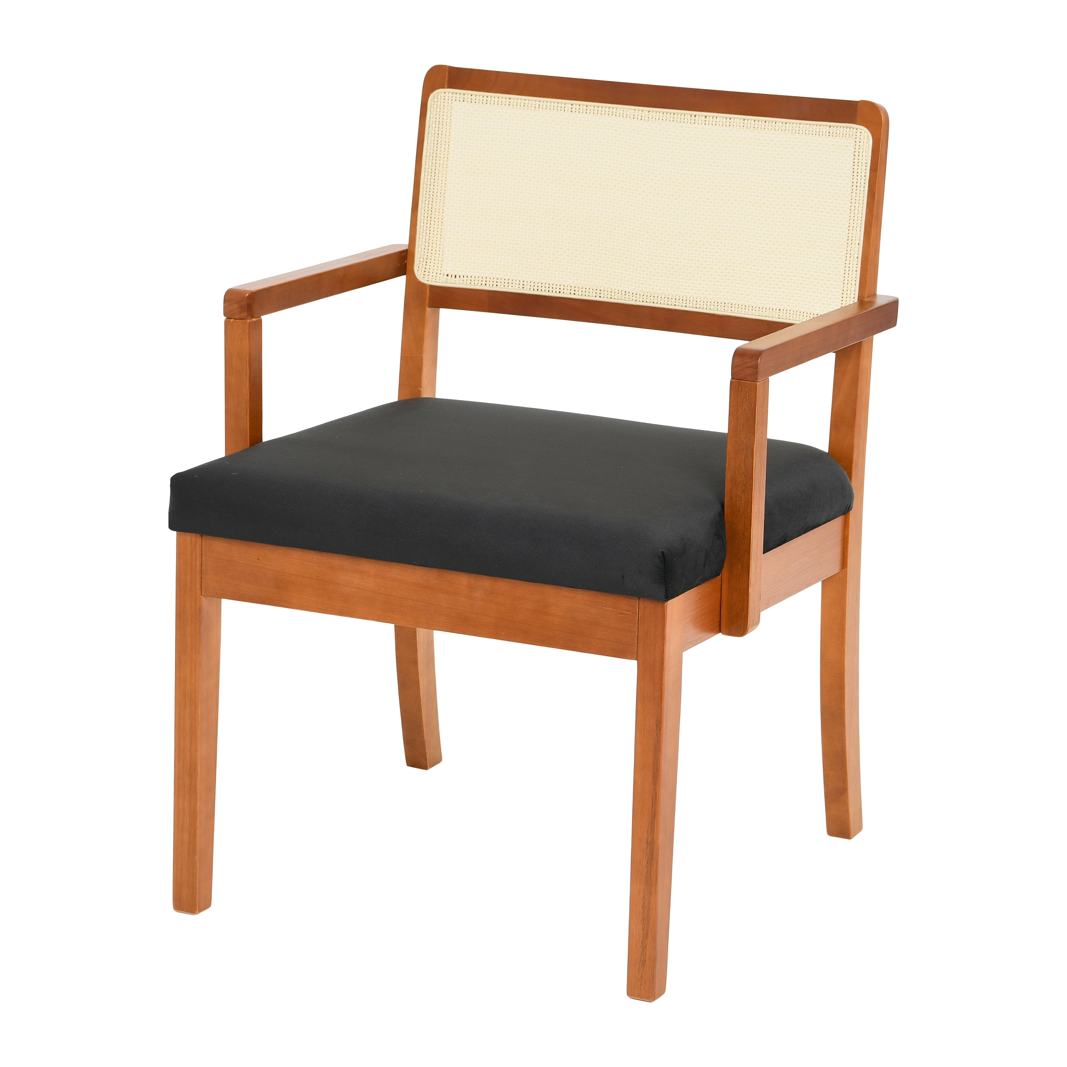 Crawford Mid-Century Modern Chair, Black - Image 0