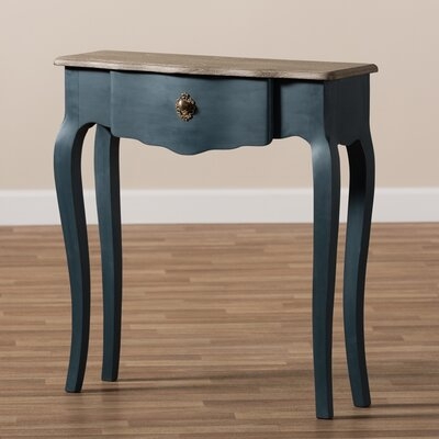 Vera Classic And Provincial Blue Spruce Finished Console Table - Image 0