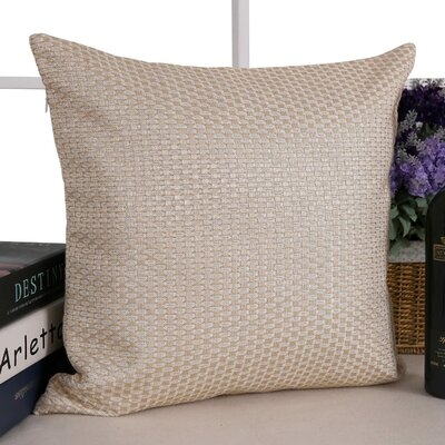 Analyn Square Faux leather Pillow Cover - Image 0