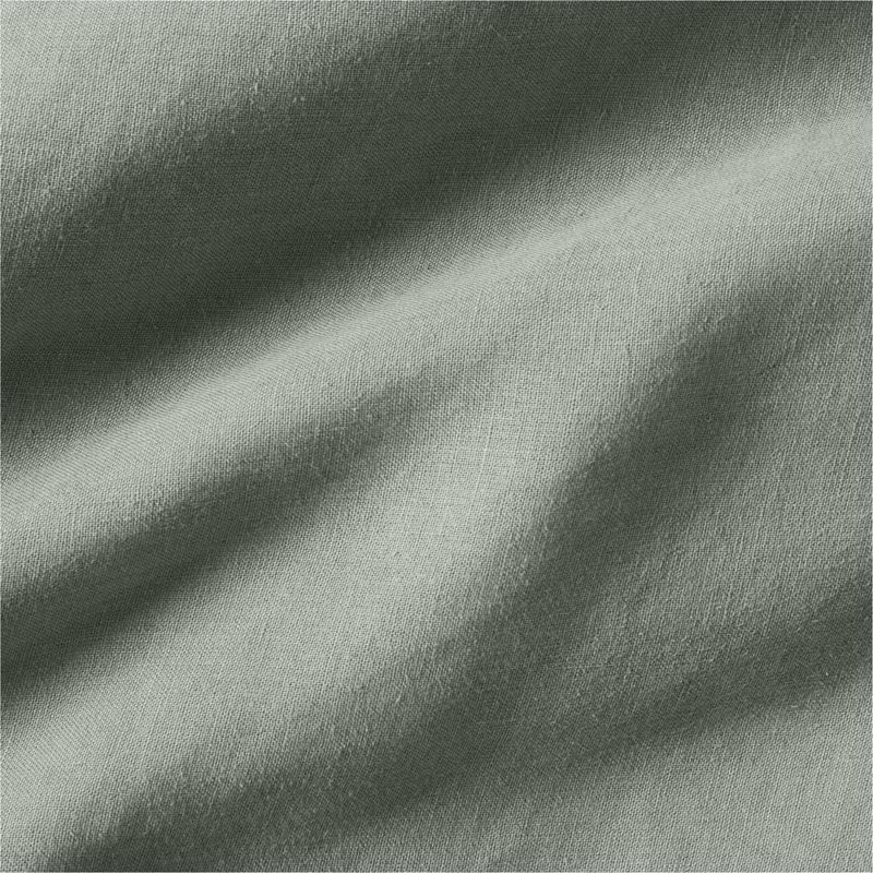 New Natural Hemp Sage Shadow Green Full/Queen Duvet Cover - Image 1