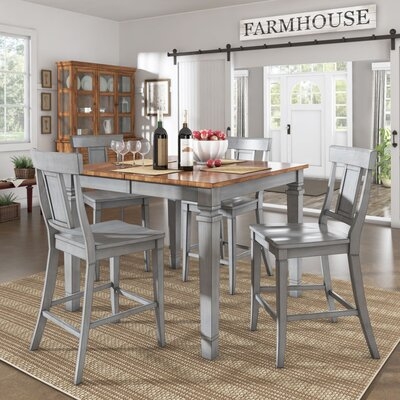 5 - Piece Counter Height Extendable Dining Set - Image 0
