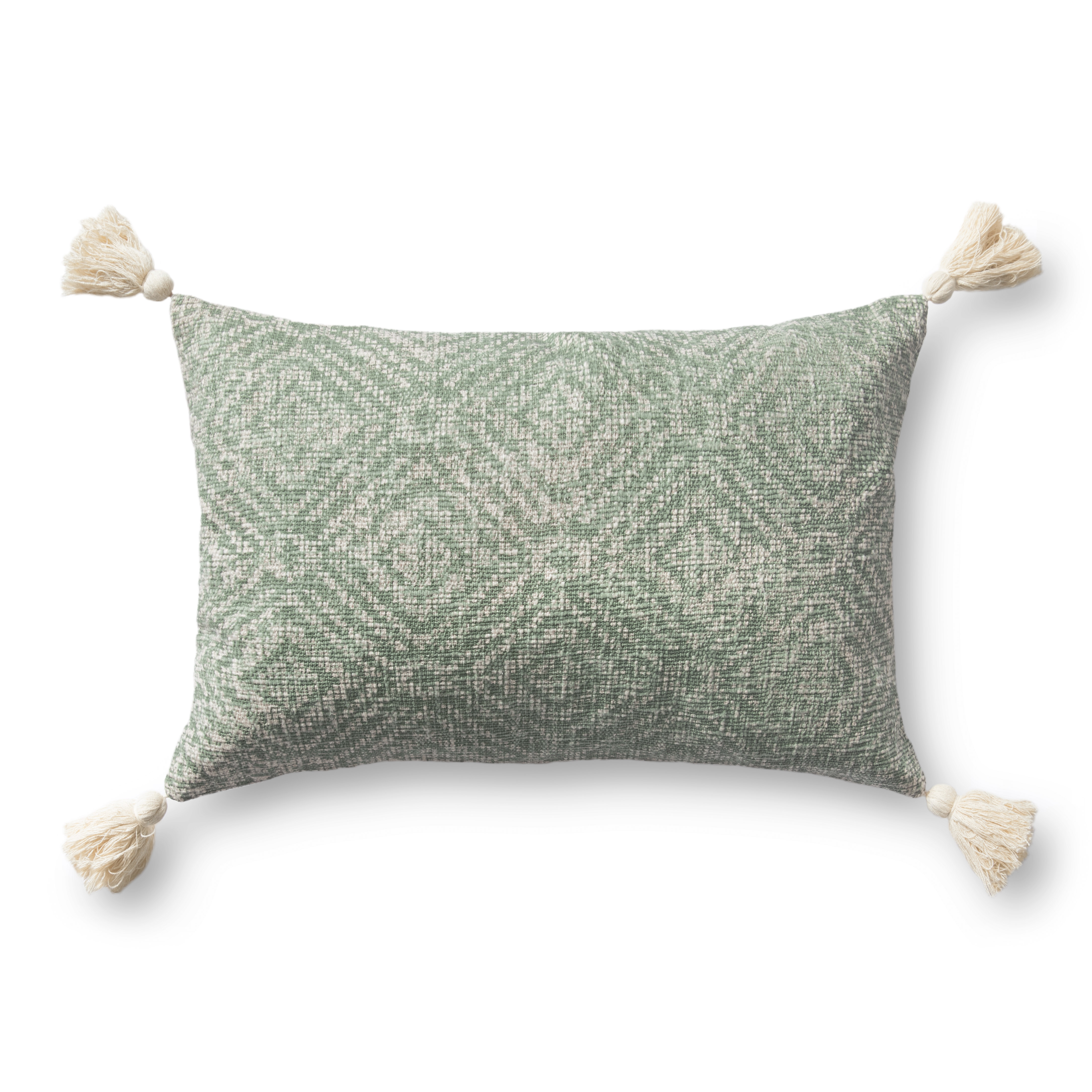 Loloi Pillows P0621 Green 13" x 21" Cover w/Poly - Image 0