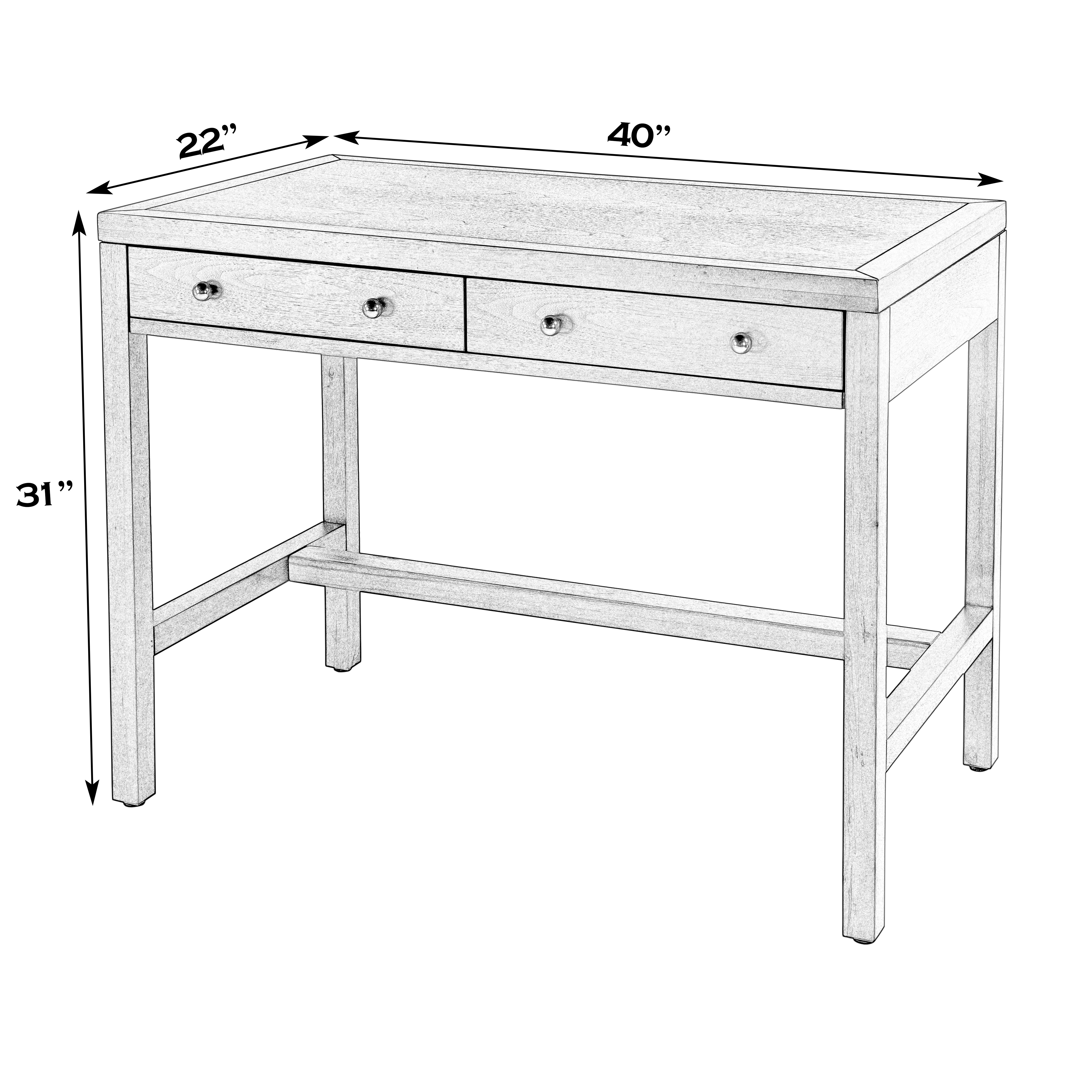 Nora Light Oak Writing Desk - Image 1