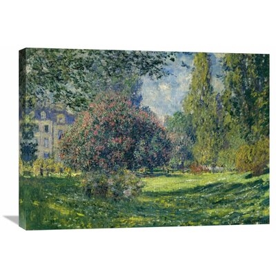 'Le Parc Monceau Paris' by Claude Monet Painting Print on Wrapped Canvas - Image 0