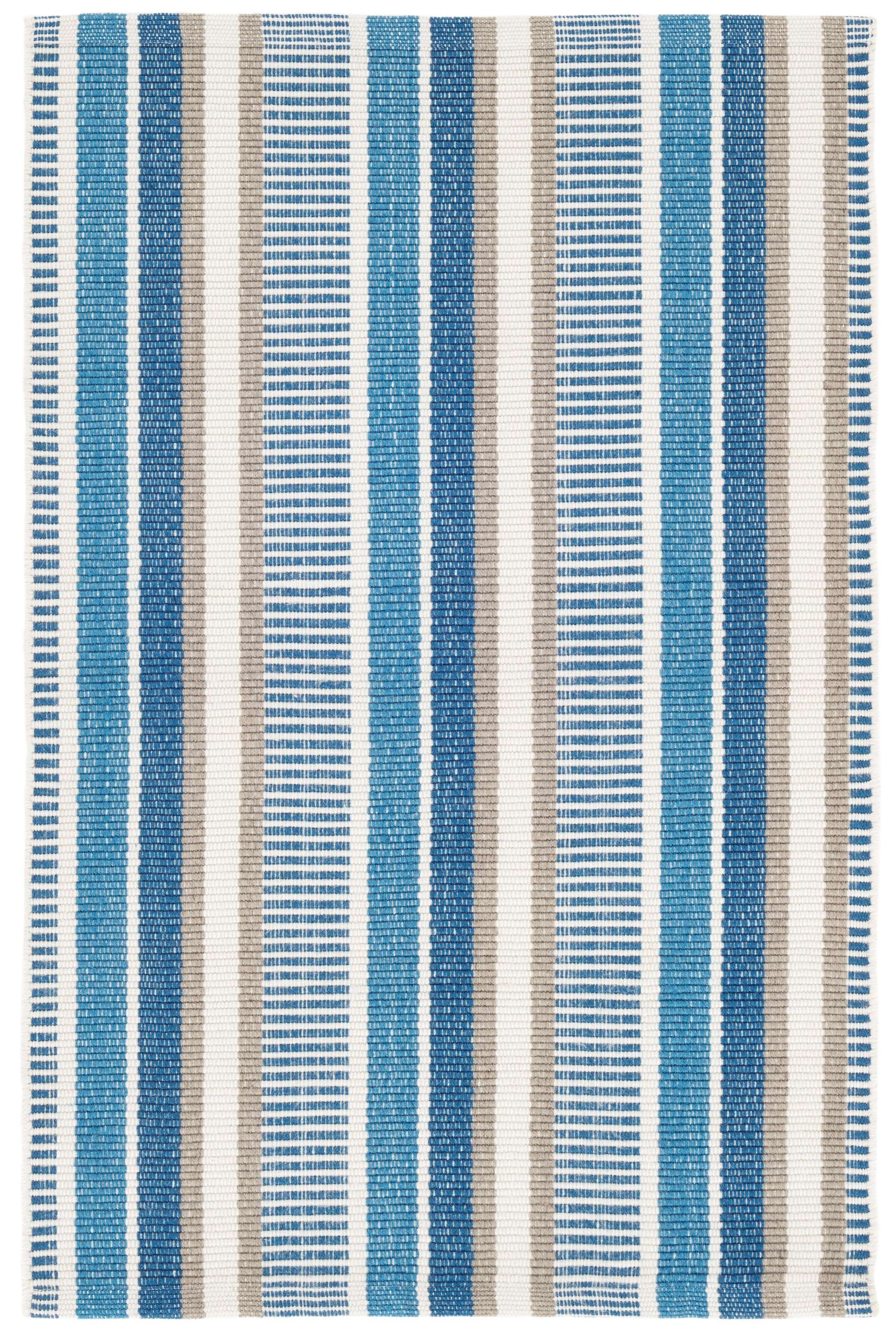 Always Greener Navy/French Blue Handwoven Indoor/Outdoor Rug - Image 0