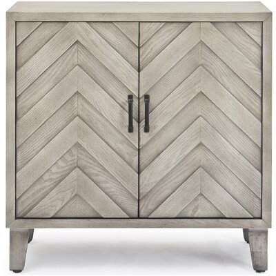 Finch Friedman Errol Bar Cabinet with Wine Storage, Gray - Image 0