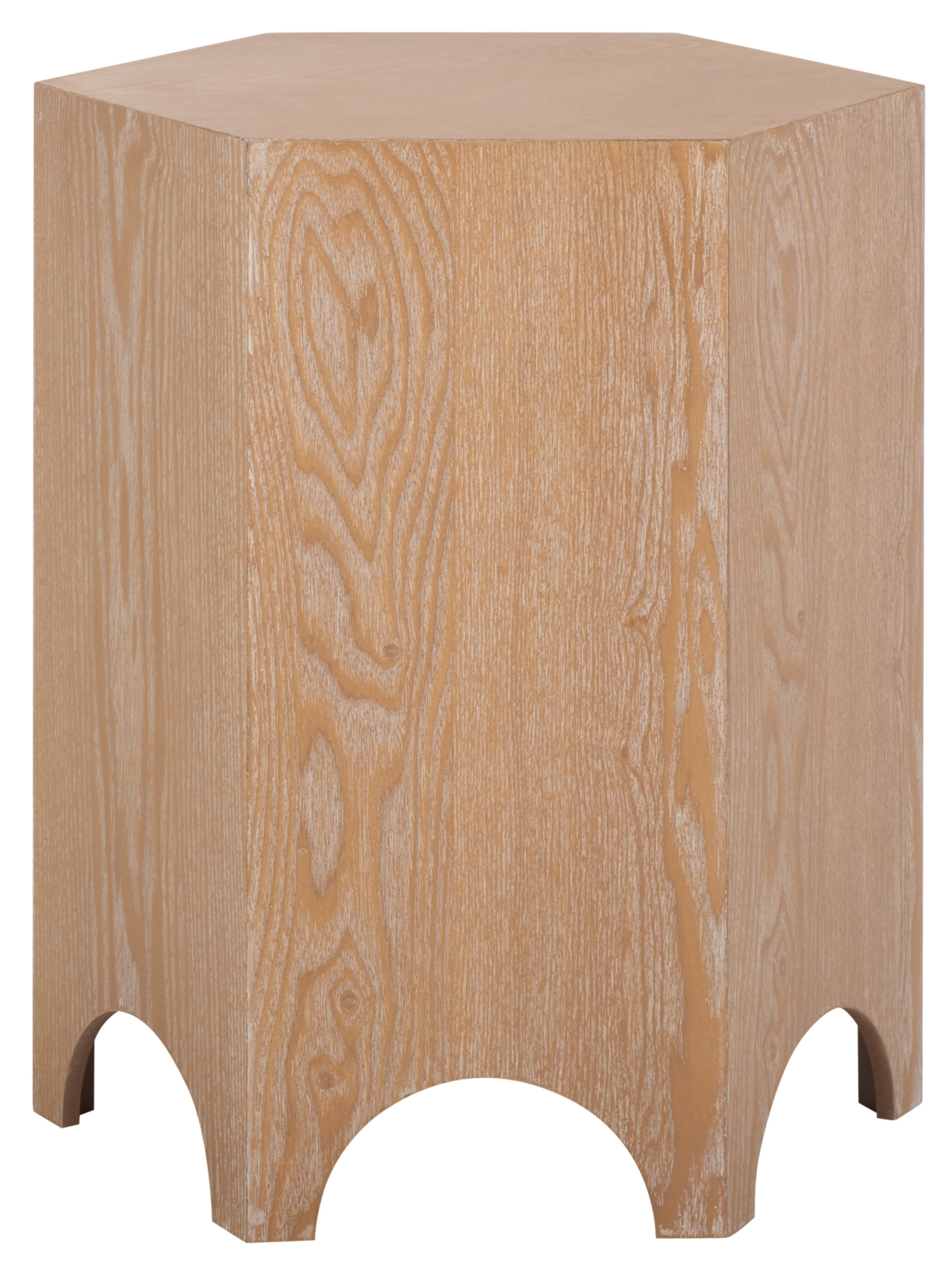 Barahan End Table - Bleached White - Safavieh - Image 0