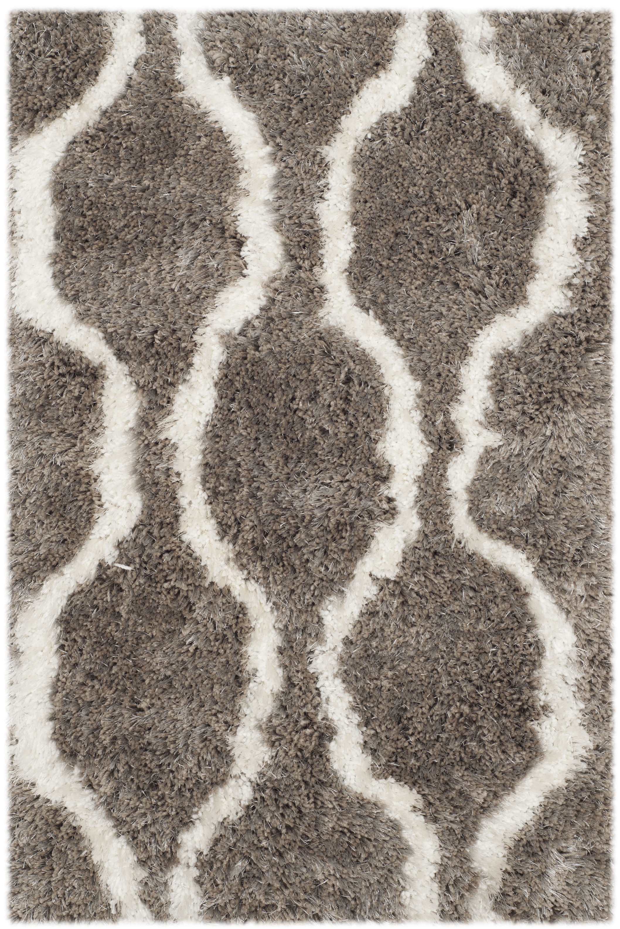 Arlo Home Hand Tufted Area Rug, BSG322B, Silver/Ivory,  2' X 3' - Image 0