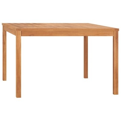 , 30.3" H x 47.2" W x 47.2" L Loon Peak® Garden Dining Table 63"X31.5"X30.3" Solid Teak Wood - Image 0