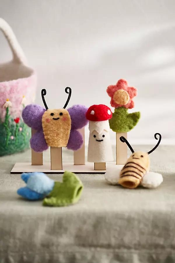 Felt Critter Finger Puppets, Set of 5 - Image 0