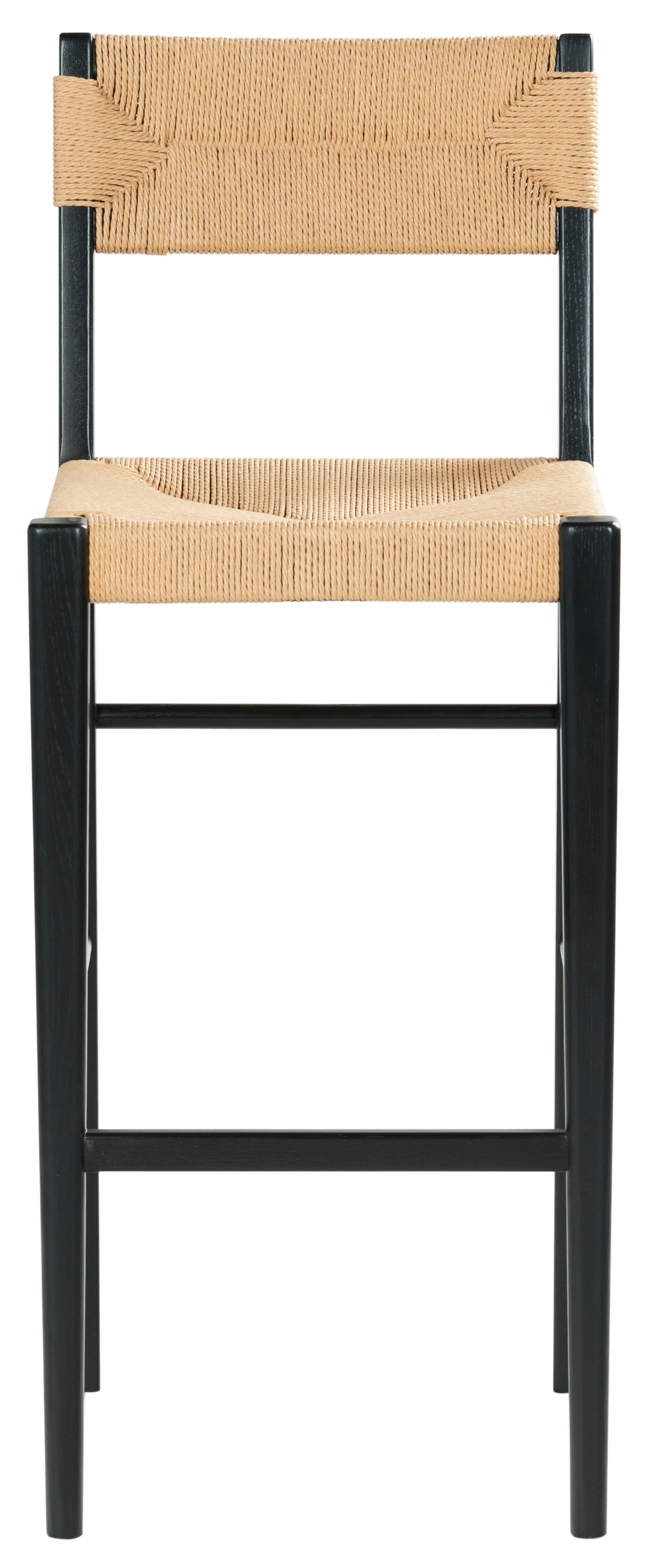 Cody Rattan Barstool - Black / Natural - Image 0