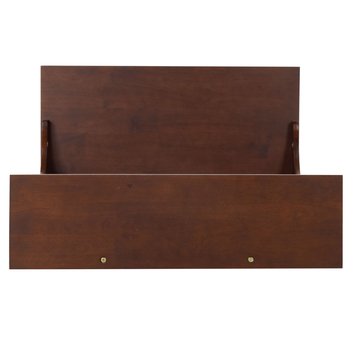 Pitta Wood 1 Drawer Hall Tree - Walnut/Gold - Image 6