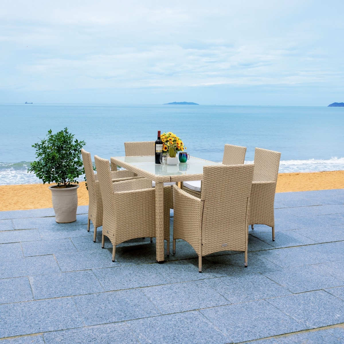 Jolin Dining Set - Beige/White - Safavieh - Image 5