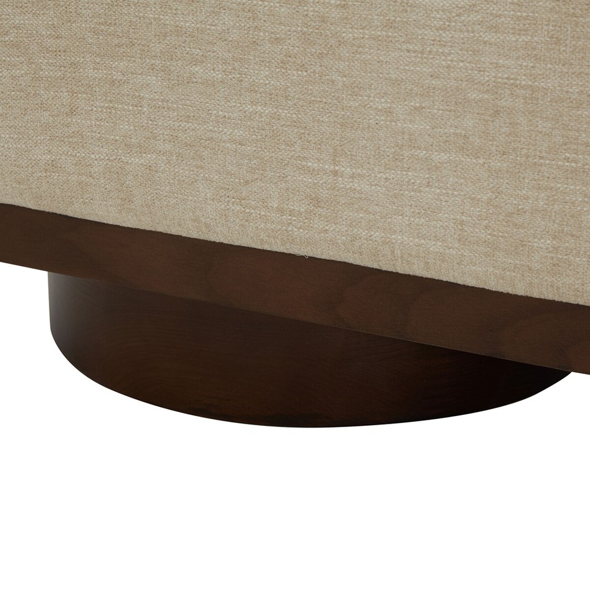 Vianna Boucle Bench - Beige / Walnut - Image 2
