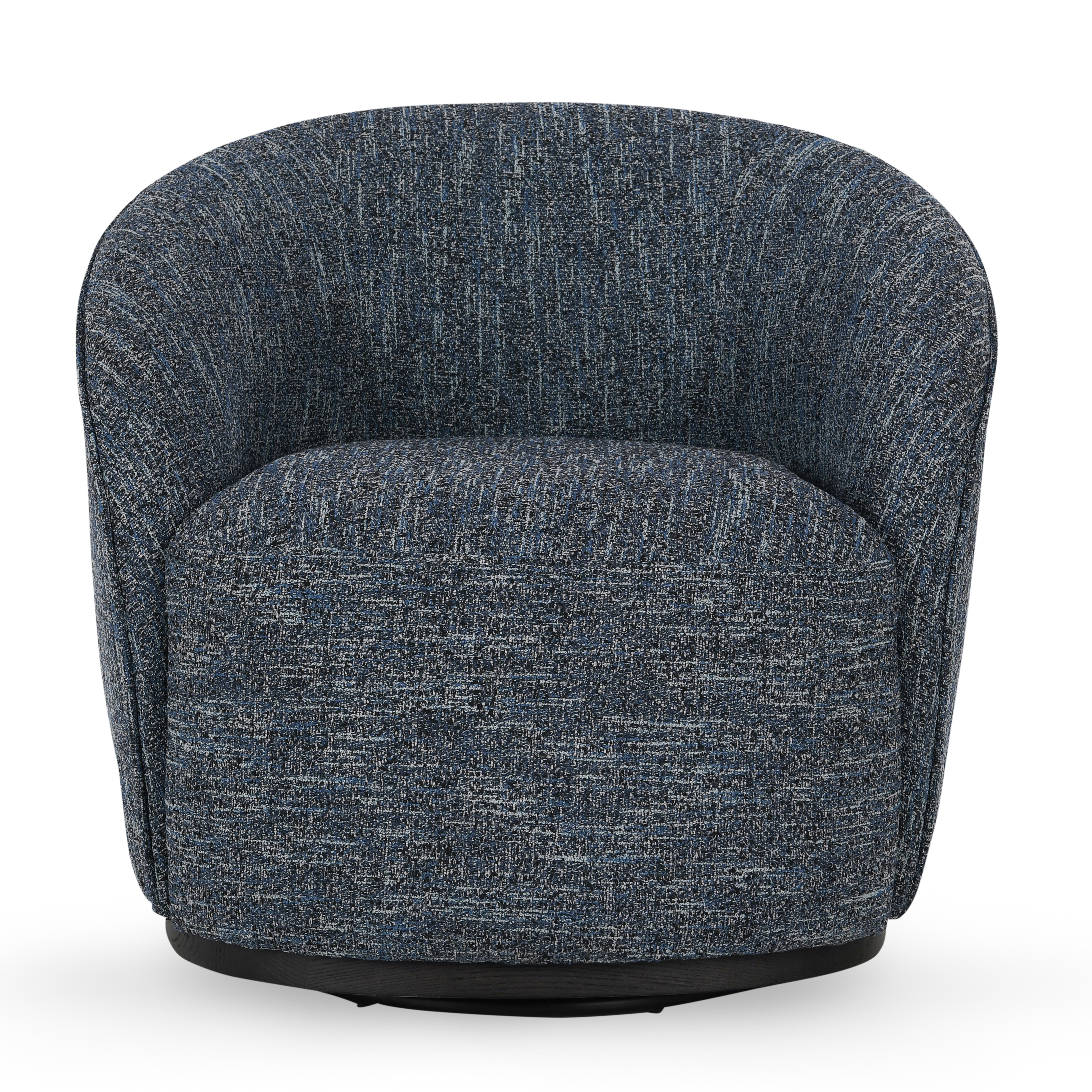 Andrea Swivel Accent Chair Blue - Image 1