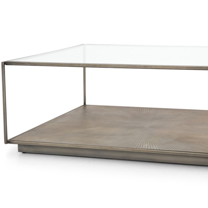 Array Square Coffee Table with Shelf - Image 5