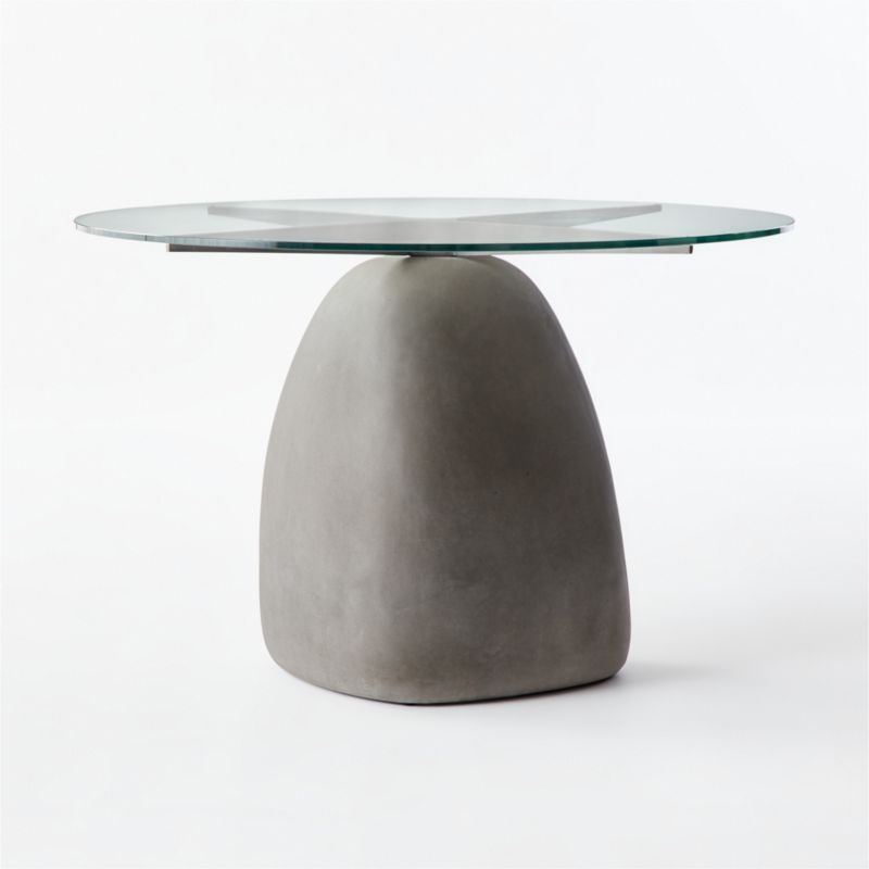 Stone Grey Round Dining Table 47" - Image 1