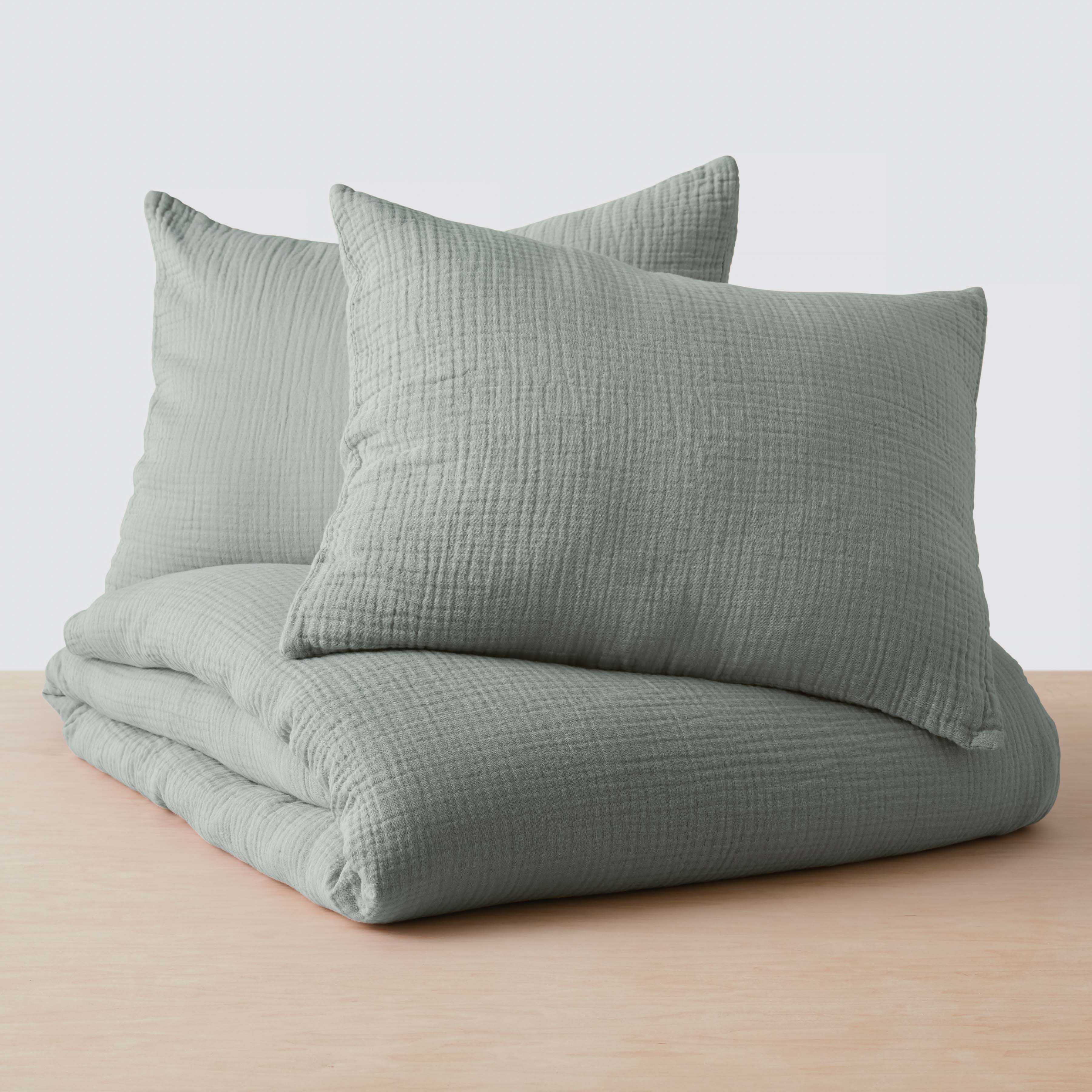 The Citizenry Organic Cotton Gauze Duvet Set | King/California King | Blue - Image 8