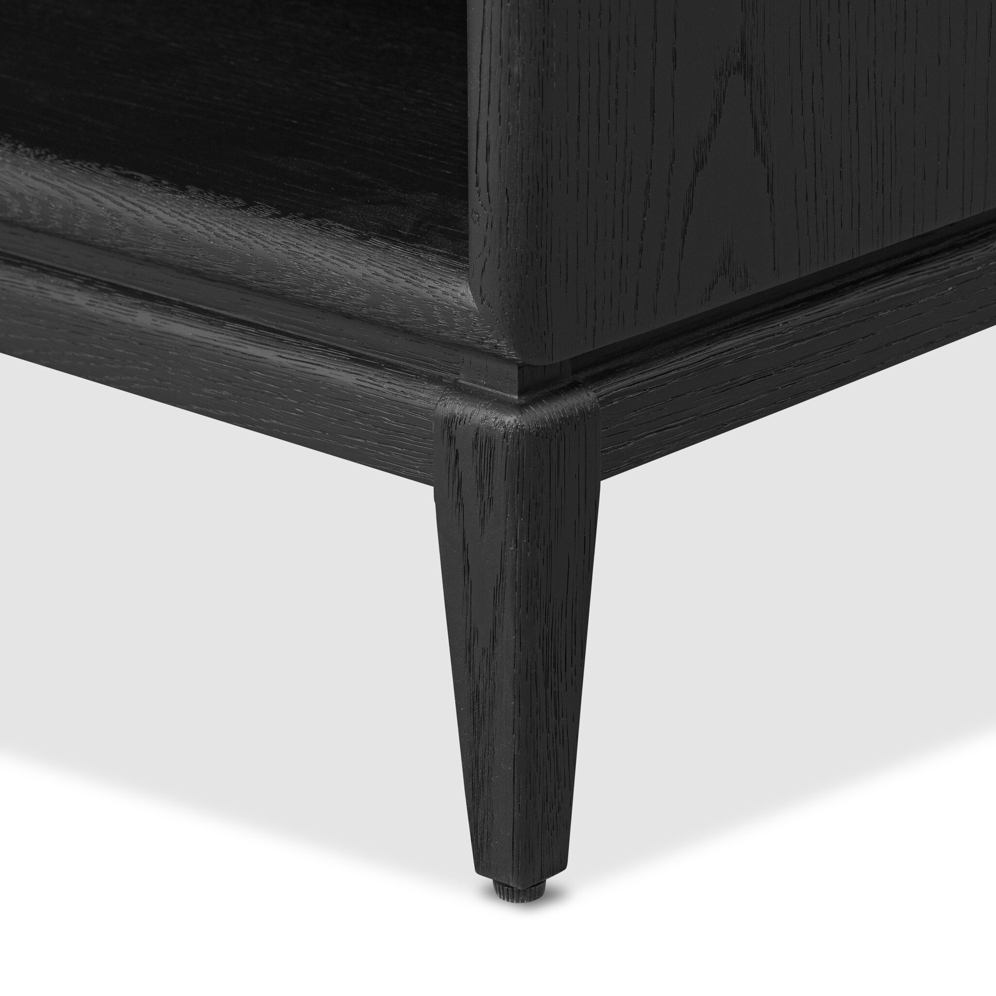 Rosenell Open Nightstand - Black Oak Veneer - Image 12