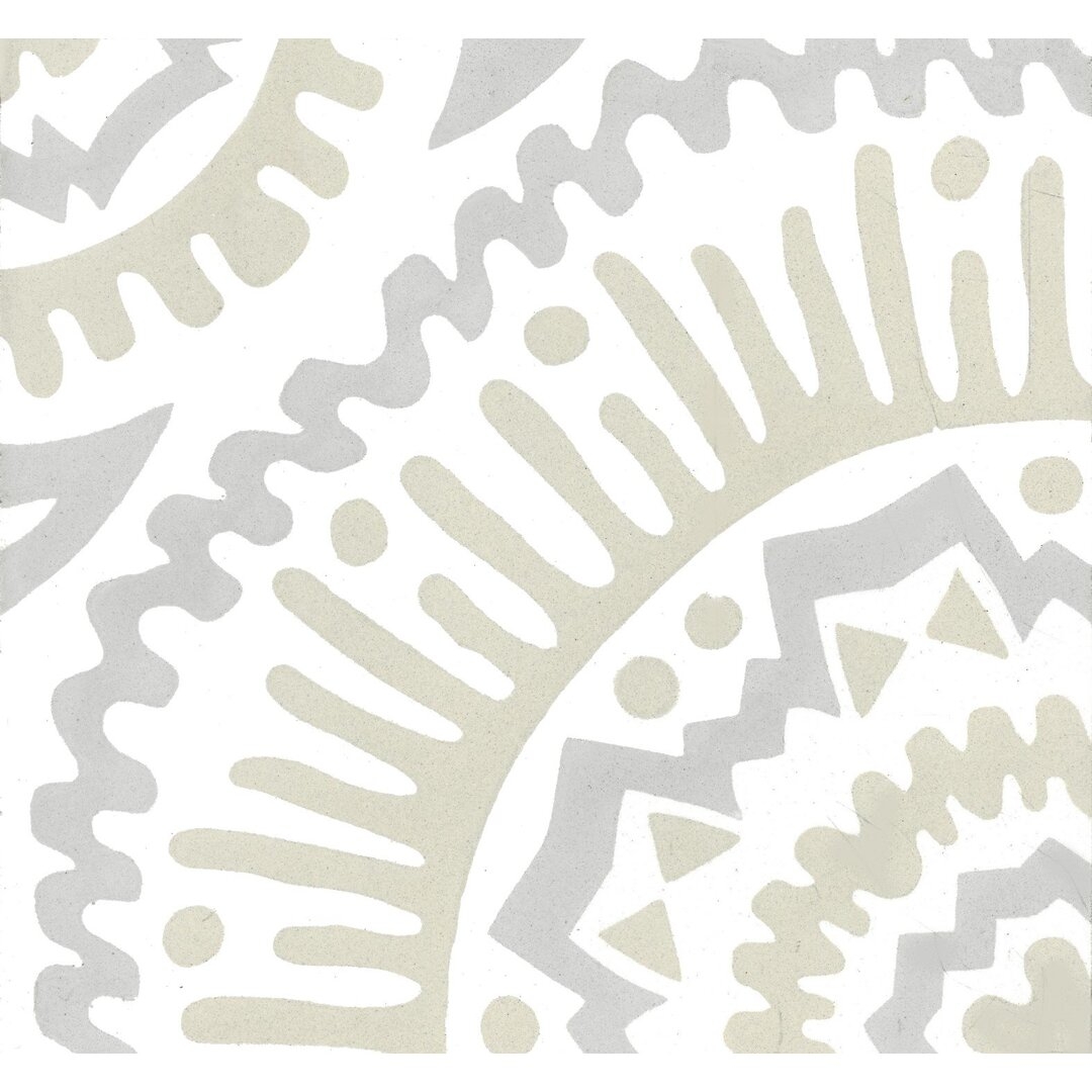 Tesselle Suncatcher 8"" x 8"" Cement Patterned Wall & Floor Tile - Image 0