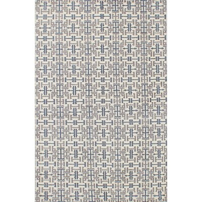 One-of-a-Kind Theodora Hand-Knotted Light Gray 5'1" x 7'11" Wool Area Rug - Image 0