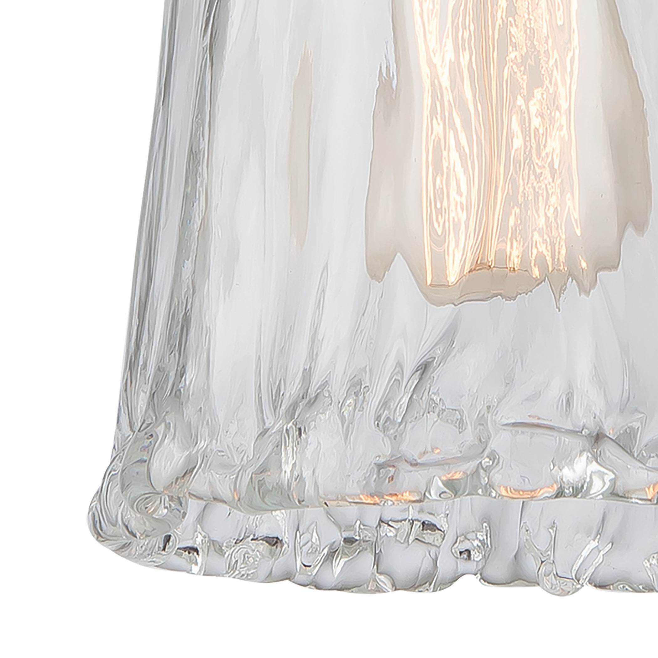 Hand Formed Glass 6'' Wide 1-Light Mini Pendant - Oil Rubbed Bronze - Image 1