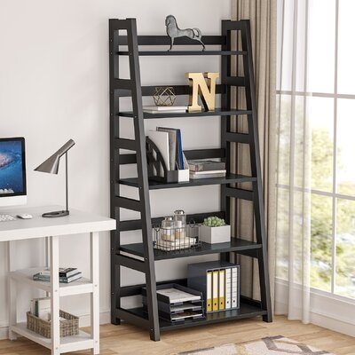 5-Tier Bookshelf Ladder Shelf - Image 0