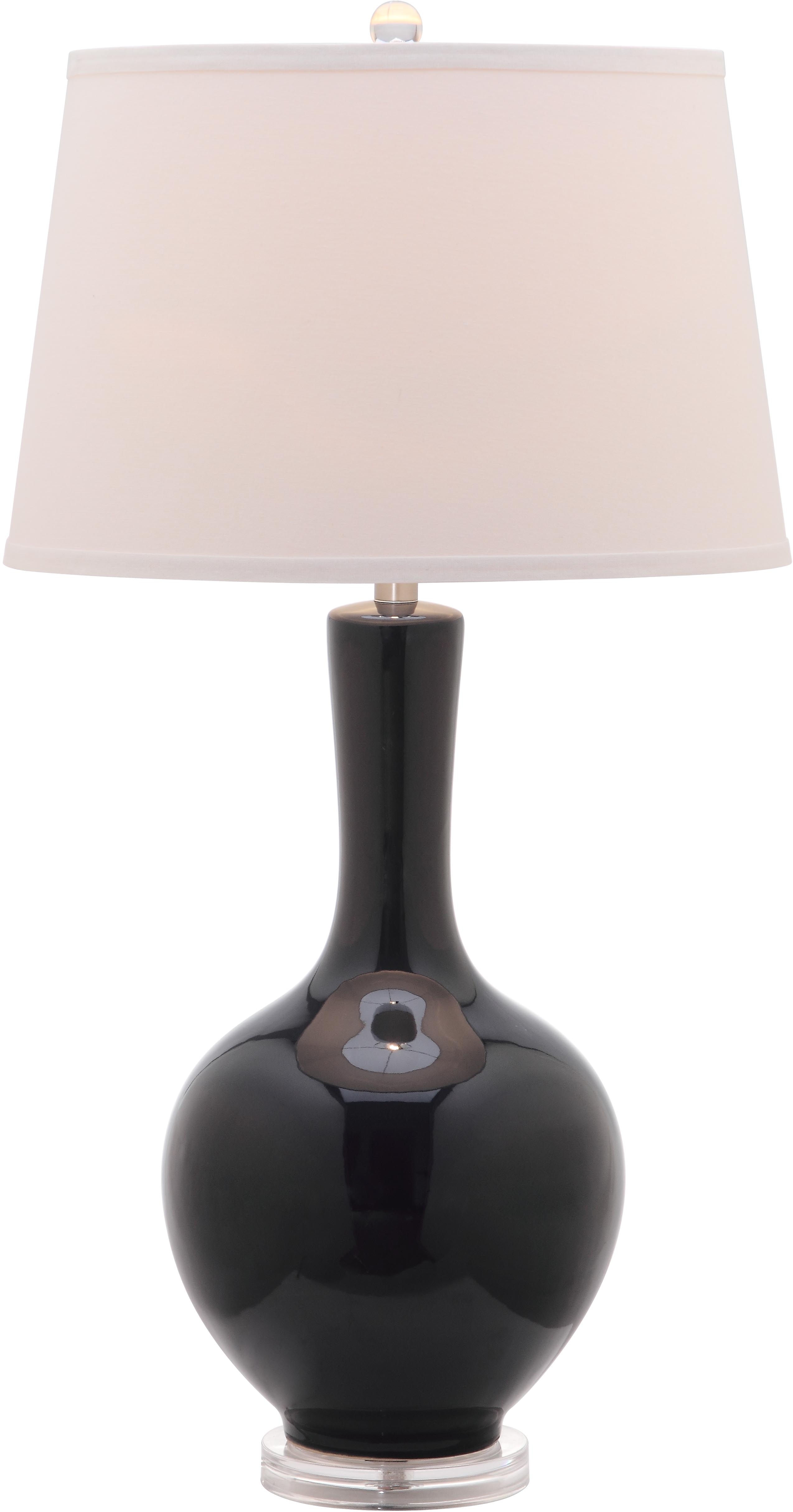 Blanche 32-Inch H Gourd Table Lamp - Navy - Safavieh - Image 2