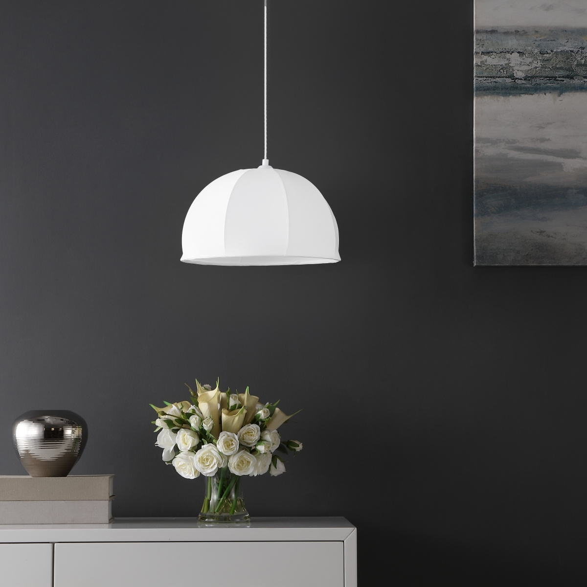 Neami 15" Pendant - White - Safavieh - Image 1