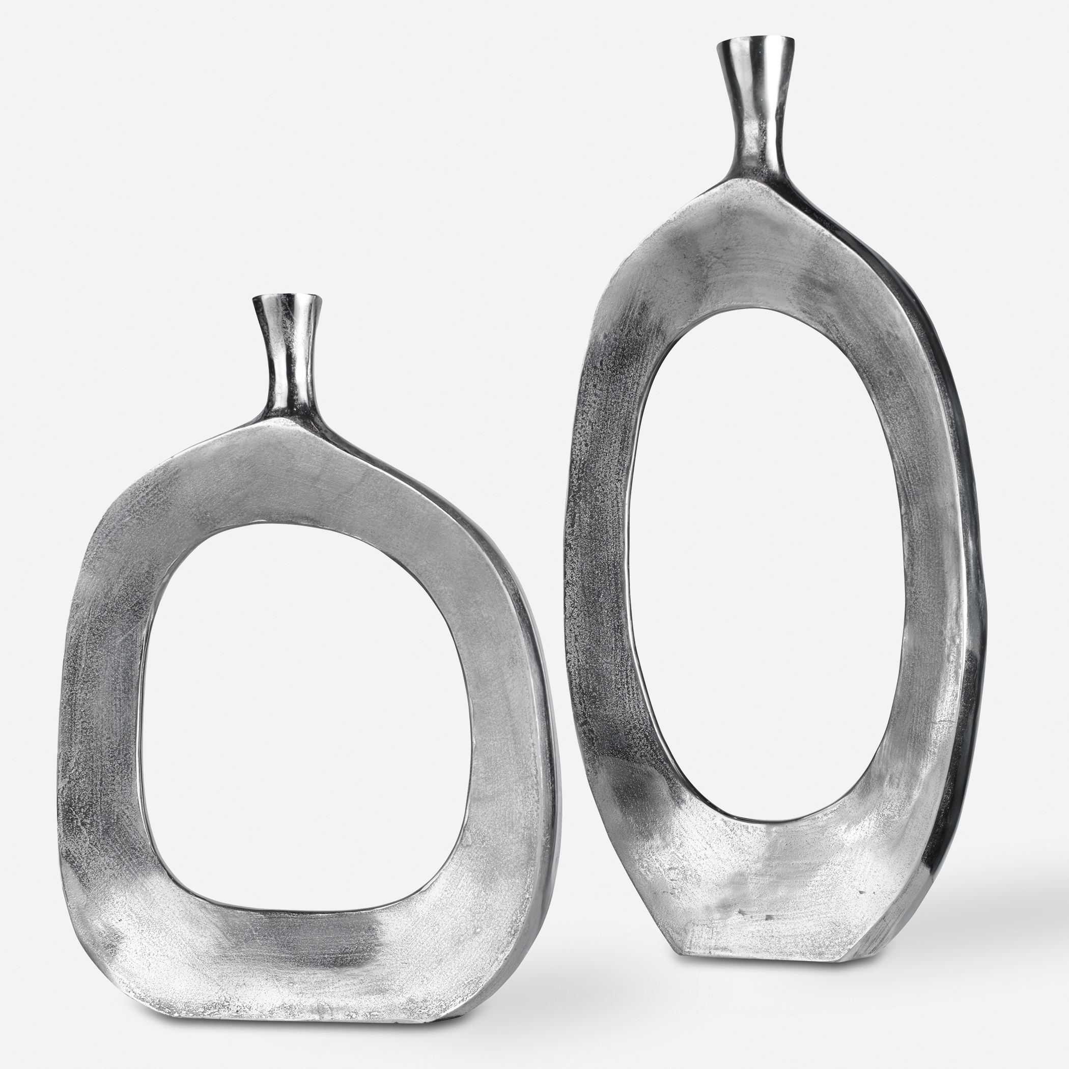 Cierra Aluminum Vases Set/2 - Image 0