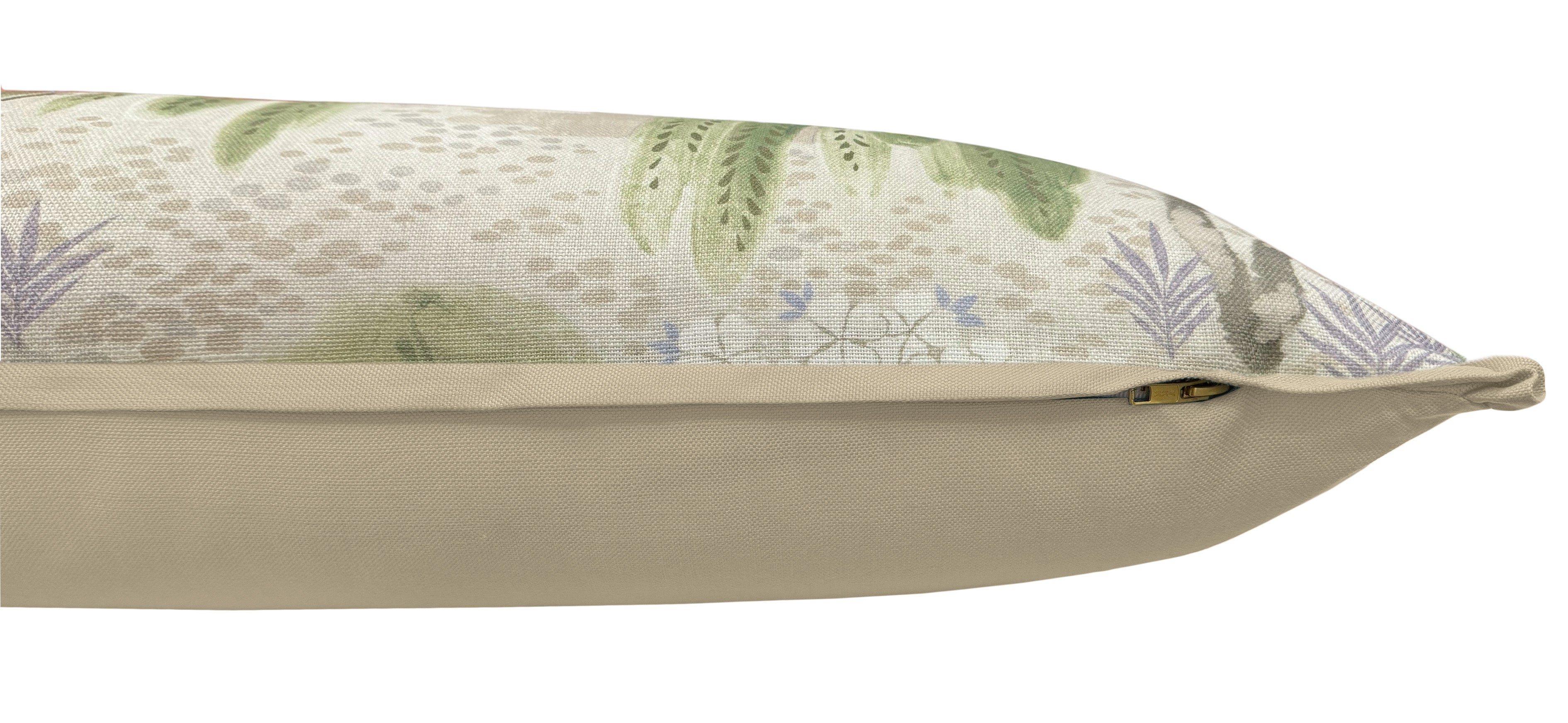 THE XL LUMBAR :: WILLOW TREE // BEIGE | THIBAUT - Sample 4" X 4" / BUTTERFLY FLANGE / Stone - Image 0