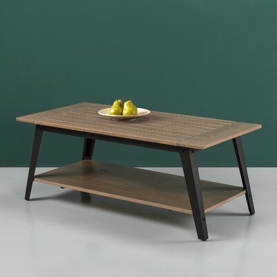 Cardoso Wood and Metal Coffee Table - Image 0