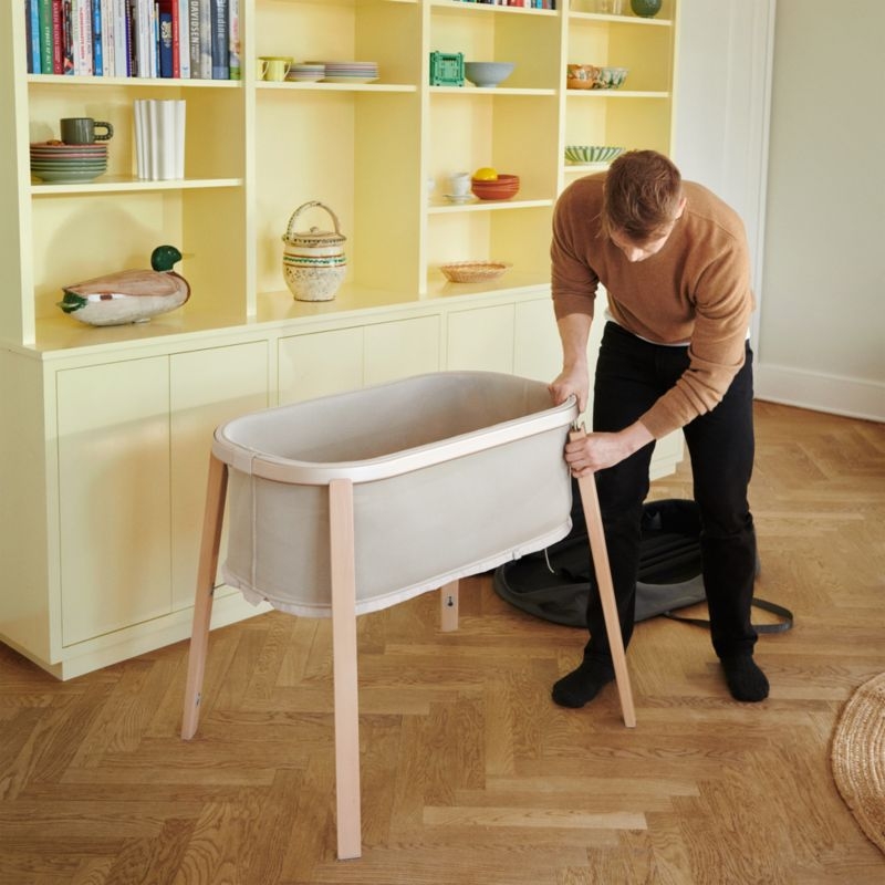 Stokke ® Snoozi ™ Sandy Beige Adjustable Baby Bassinet - Image 3