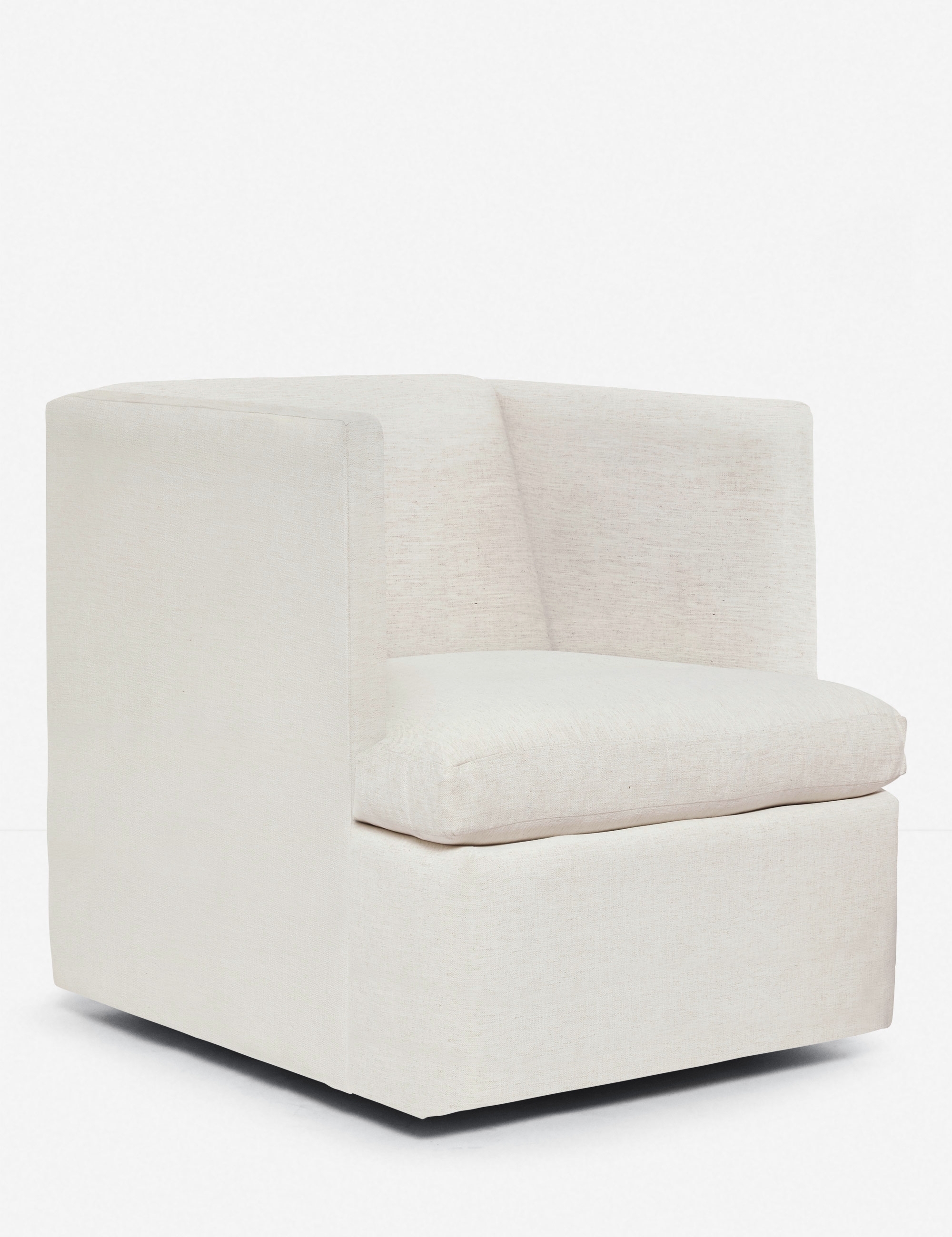 Hayden Square Swivel Chair, Sand - Image 0