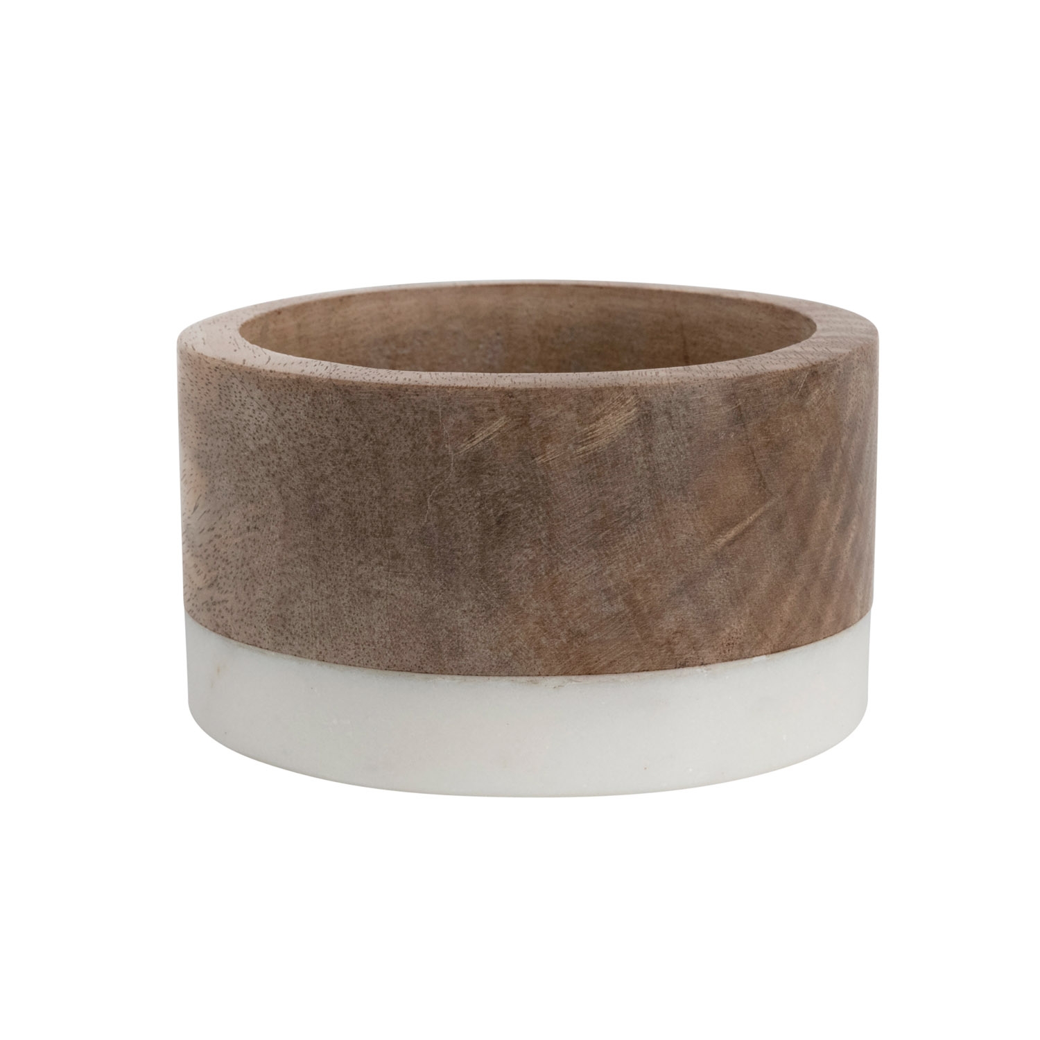 Mango Wood and Marble Bottle Holder - Image 0