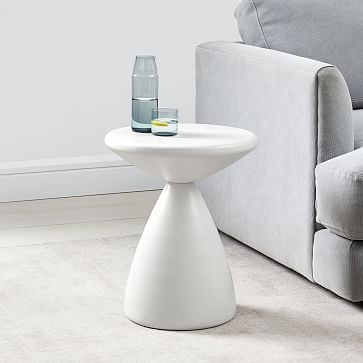 Cosmo 14.5" Side Table, White - Image 1