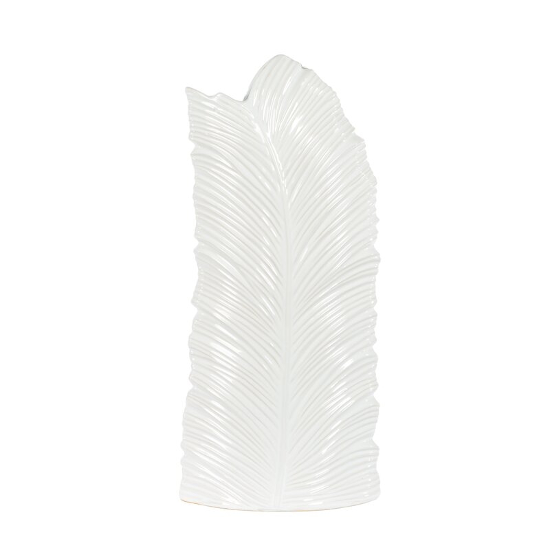 Bradburn Home White Ceramic Vase - Image 0