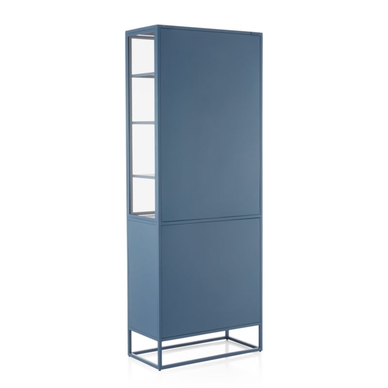 Casement Blue Tall Metal Cabinet - Image 5