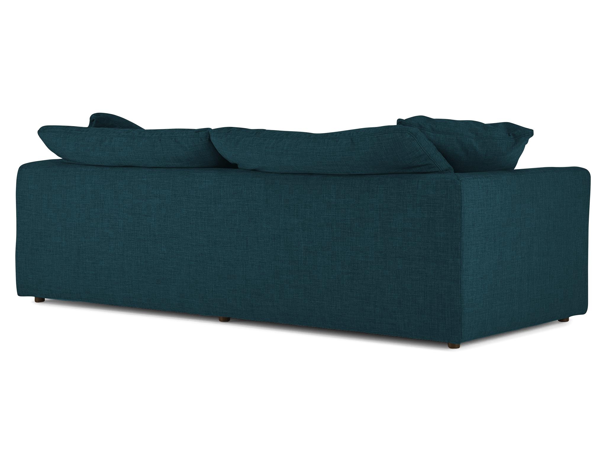 Blue Bryant Mid Century Modern Sofa - Sunbrella Premier Lagoon - Image 3