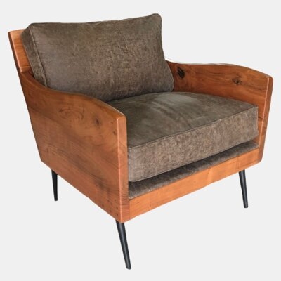 Karma Genuine Leather Top Grain Leather Armchair - Image 1