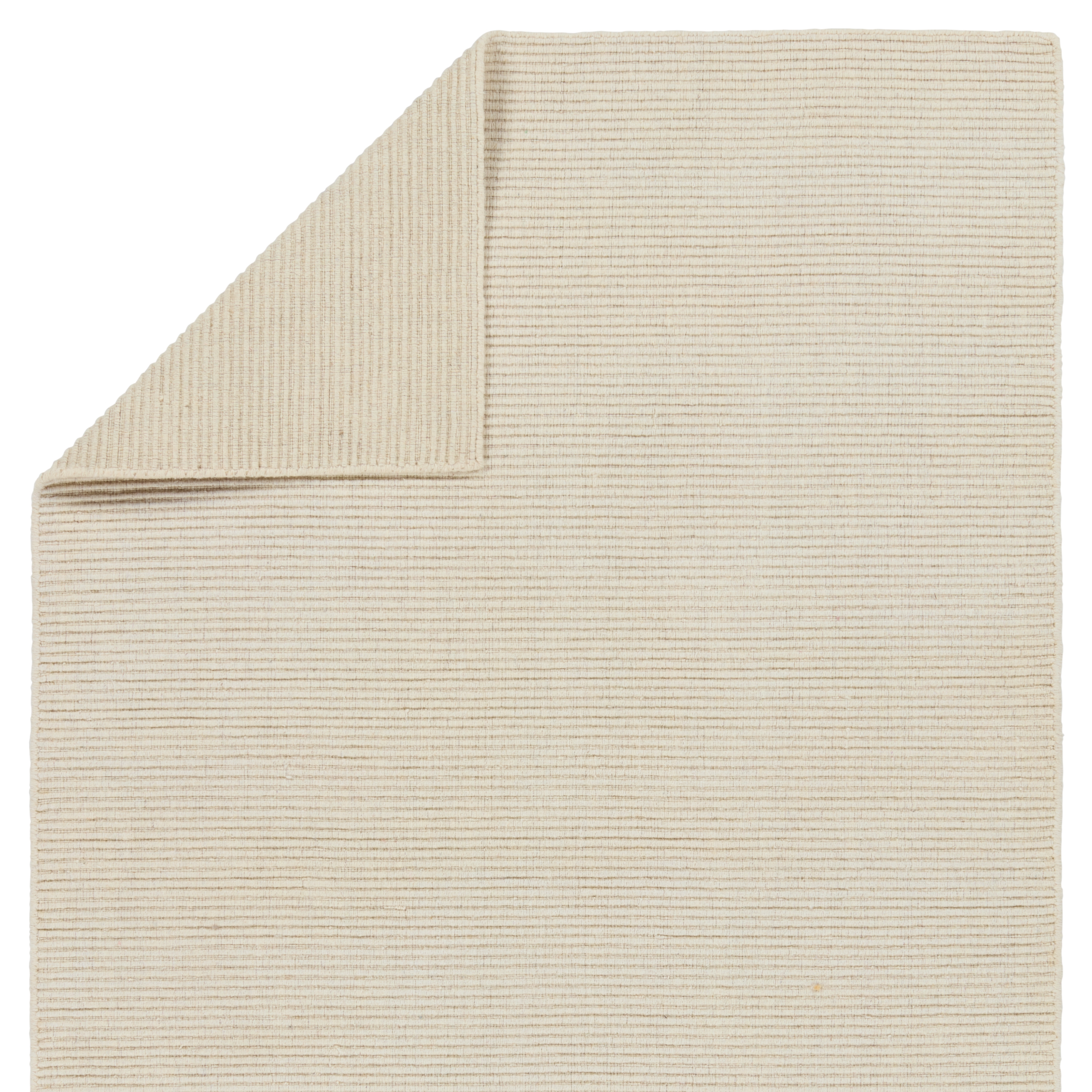 Shyre Handmade Solid Cream Area Rug (6'X9') - Image 2