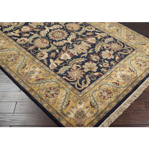 Taj Mahal Brown Indoor 7'9" x 9'9" Handmade Rug - Image 2