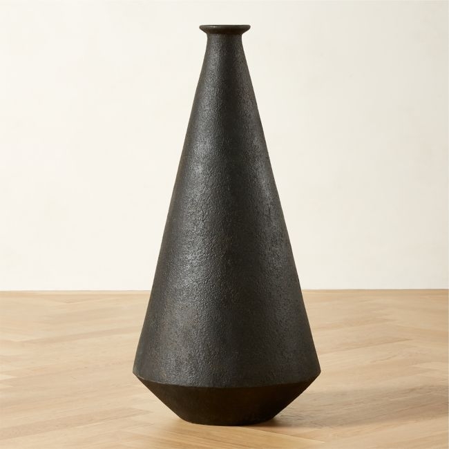 Maxime Black Terracotta Floor Vase - Image 0