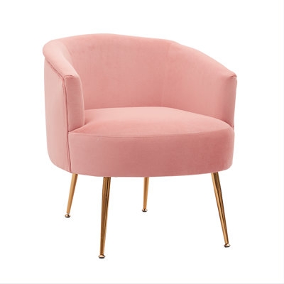 Velvet Armchair Accent Chair - Image 0