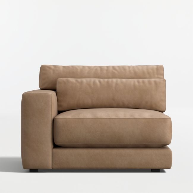 Retreat Leather Left-Arm Chair Sectional Piece - Image 0