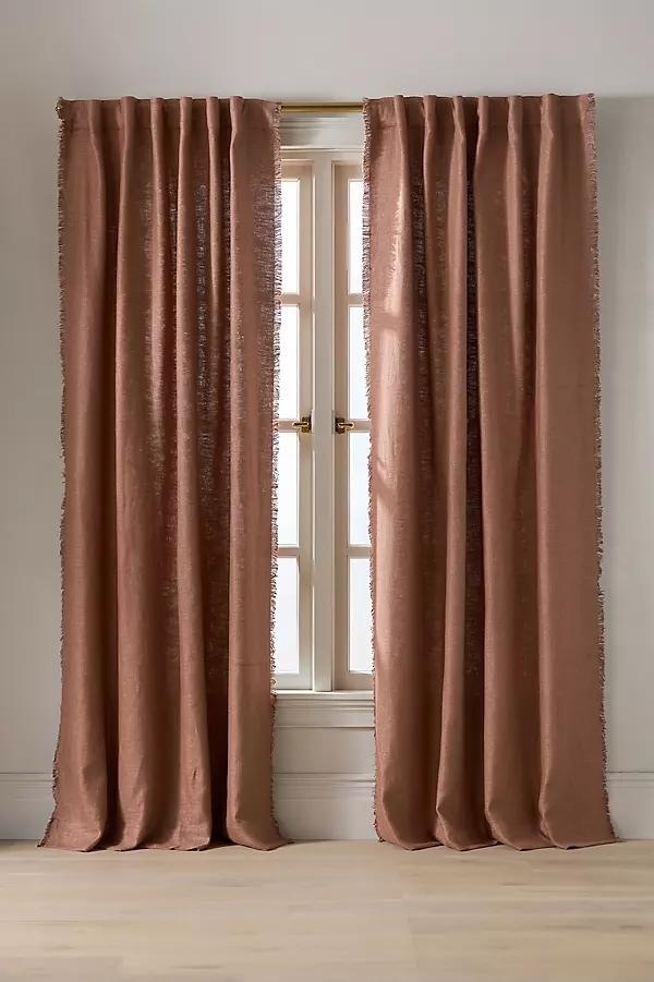 Luxe Linen Blend Woven Curtain - Image 0
